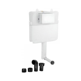 Artize Pneumatic Concealed Wall Mounted Cistern Without Frame APC-WHT-5012500S - White