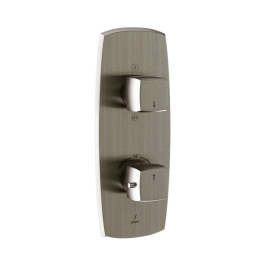 Jaquar 3 Way Thermostatic Diverter ARC ARC-SSF-87683 Normal Flow - Stainless Steel Finish