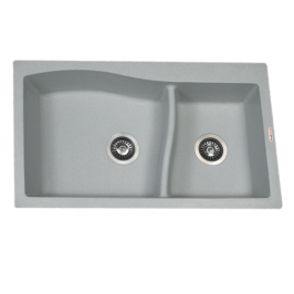 Sincore Quartz Sink ATHENA ( 32 x 19 inches )  -  Mettalic Black