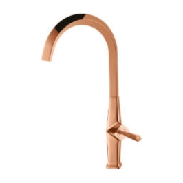 Colston Table Mounted Regular Kitchen Sink Mixer Aura AURA with Swinging Spout in Rose Gold Finish