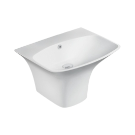 Hindware Wall Mounted Rectangle Shaped White Basin Area BERLIN 91075