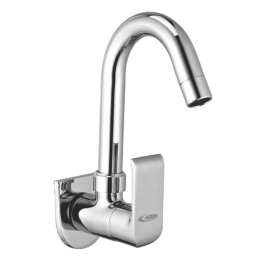 Cavier Wall Mounted Regular Kitchen Sink Tap Bold BL-05-135 with Swinging Spout in Chrome Finish