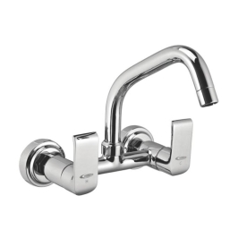 Cavier Wall Mounted Regular Kitchen Sink Mixer Bold BL-05-151 with Swinging Spout in Chrome Finish