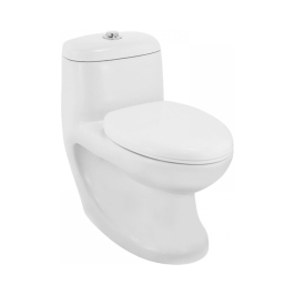 Essco Floor Mounted White 1 Piece WC Cosmo CMS-WHT-103851S220NPP with S-Trap