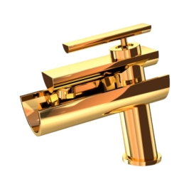 Artize Table Mounted Regular Basin Mixer Confluence CNF-GBP-69011B - Gold Bright PVD