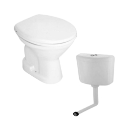 Jaquar Wall Mounted White Closet WC Continental CNS-WHT-551SNPP184LZ with S-Trap