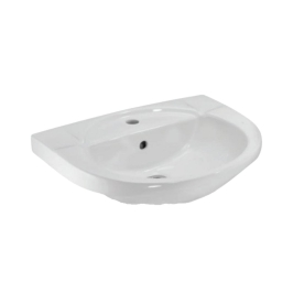 Jaquar Wall Mounted Oval Shaped White Basin Area Continental CNS WHT 811