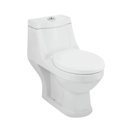 Jaquar Floor Mounted White 1 Piece WC Continental CNS-WHT-851P180SPP with P-Trap