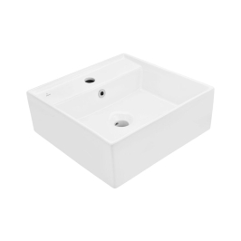 Jaquar Table Top Square Shaped White Basin Area Continental CNS WHT 905