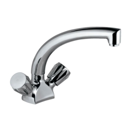 Jaquar Table Mounted Regular Kitchen Sink Mixer Continental CON-321KNB with Swinging Spout in Chrome Finish