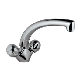 Jaquar Table Mounted Regular Kitchen Sink Mixer Clarion CQT-23321B with Swinging Spout in Chrome Finish