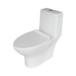 Hindware Floor Mounted White 1 Piece WC Dome DOME 92546 with S-Trap