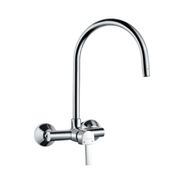 Jaquar Wall Mounted Regular Kitchen Sink Mixer D'arc DRC-37165 with Swinging Spout in Chrome Finish