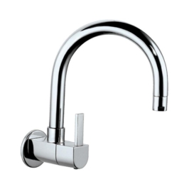 Jaquar Wall Mounted Regular Kitchen Sink Tap D'arc DRC-37347S with Swinging Spout in Chrome Finish