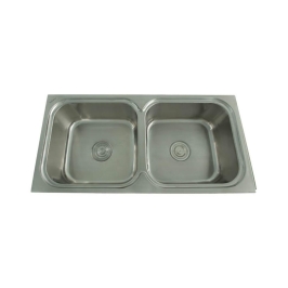Futura Stainless Steel Sink Dura Series DURA DOUBLE BOWL 37 X 18 ( 37 x 18 inches ) - Satin