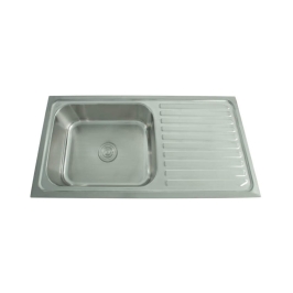 Futura Stainless Steel Sink Dura Series DURA SINGLE BOWL WITH DRAIN BOARD 40 X 20 ( 40 x 20 inches ) - Satin