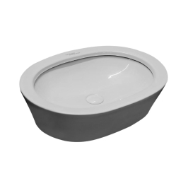 Hindware Table Top Oval Shaped White Basin Area EASY CLEAN 91215