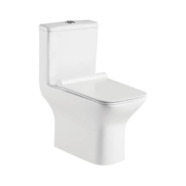 Hindware Floor Mounted White 1 Piece WC Edge EDGE 92562 with S-Trap