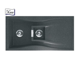 Nirali Quartz Sink Quartz Premium Range ELARA WB 1.5 ( 34 x 20 inches )  -  Magma Bronze