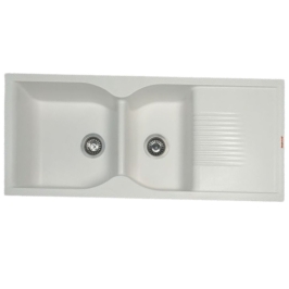 Sincore Quartz Sink ETHOS ( 45 x 19.5 inches )  -  Mettalic Black