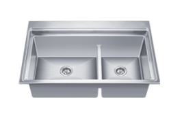 Nirali Stainless Steel Sink Expell Range EXA ( 31.5 x 19.5 inches ) - Satin