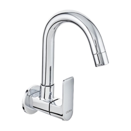 Cera Wall Mounted Regular Kitchen Sink Tap Chelsea F1016251 with Swinging Spout in Chrome Finish