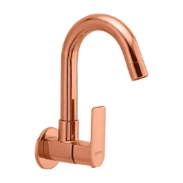 Lustre Wall Mounted Regular Kitchen Sink Tap Chelsea F1016251RG with Swinging Spout in Rose Gold Finish
