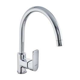 Cera Table Mounted Regular Kitchen Sink Mixer Chelsea F1016551 with Swinging Spout in Chrome Finish