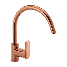 Lustre Table Mounted Regular Kitchen Sink Mixer Chelsea F1016551RG with Swinging Spout in Rose Gold Finish