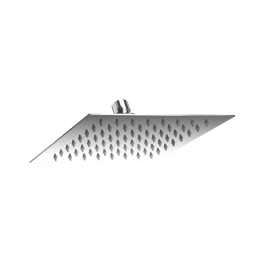 Hindware Single Flow Overhead Showers Geometric Collection F160103 - Stainless Steel