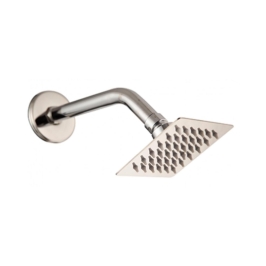 Hindware Single Flow Overhead Showers Geometric Collection F160143 - Stainless Steel
