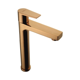 Hindware Table Mounted Tall Boy Basin Tap Edge F360002RGD - Rose Gold