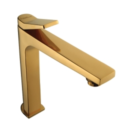 Hindware Table Mounted Tall Boy Basin Tap Edge F410002PGD - Gold