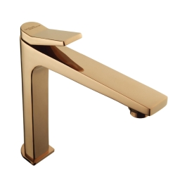 Hindware Table Mounted Tall Boy Basin Tap Edge F410002RGD - Rose Gold
