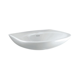 Parryware Wall Mounted Semi Circle Shaped White Basin Area Flair FLAIR C0499