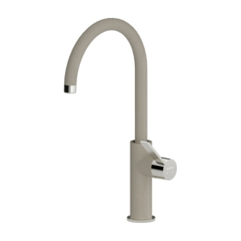 Hafele Table Mounted Regular Kitchen Sink Mixer FLORUS with Swinging Spout in Truffle Finish