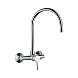 Jaquar Wall Mounted Regular Kitchen Sink Mixer Florentine FLR-5165 with Swinging Spout in Chrome Finish