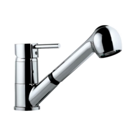 Jaquar Table Mounted Pull-Out Kitchen Sink Mixer Florentine FLR-5177B with Extractable Hand Shower Spout in Chrome Finish