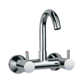 Jaquar Wall Mounted Regular Kitchen Sink Mixer Florentine FLR-5309N with Swinging Spout in Chrome Finish