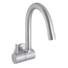 Cavier Wall Mounted Regular Kitchen Sink Tap Flora FR-09-138 with Swinging Spout in Chrome Finish