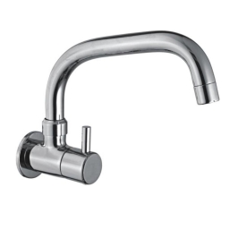 Cavier Wall Mounted Regular Kitchen Sink Tap Flora FR-09-139 with Swinging Spout in Chrome Finish