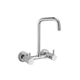 Cavier Wall Mounted Regular Kitchen Sink Mixer Flora FR-09-152 with Swinging Spout in Chrome Finish