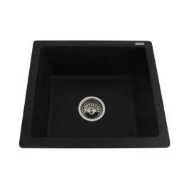 Futura Quartz Sink Natural Quartz Series FS 1816 NQ ( 18 x 16 inches )  -  Black