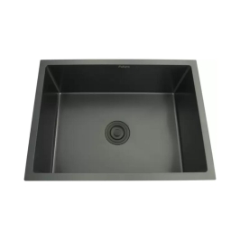 Futura Stainless Steel Sink Hand Carved Color Series SINGLE BOWL FS 2418 HM ( 24 x 18 inches )