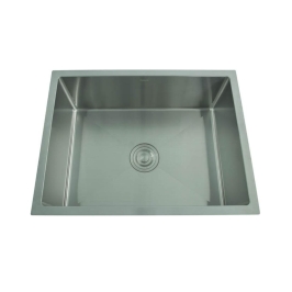 Futura Stainless Steel Sink Hand Carved Series SINGLE BOWL FS 2418 HM 24 X 18 ( 24 x 18 inches ) - Brush