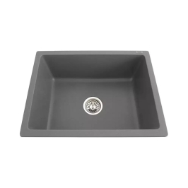 Futura Quartz Sink Natural Quartz Series FS 2418 NQ ( 24 x 18 inches )  -  Grey