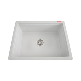 Futura Quartz Sink Natural Quartz Series FS 2418 NQ ( 24 x 18 inches )  -  White