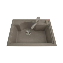 Futura Quartz Sink Natural Quartz Series FS 2618 NQ ( 26 x 18 inches )  -  Light Grey