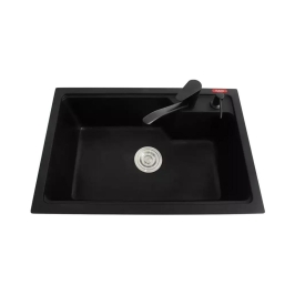 Futura Quartz Sink Natural Quartz Series FS 2718 NQ ( 27 x 18 inches )  -  Black