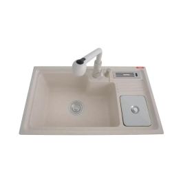 Futura Quartz Sink Natural Quartz Series FS 3118 NQ ( 31 x 18 inches )  -  Wheat Spot